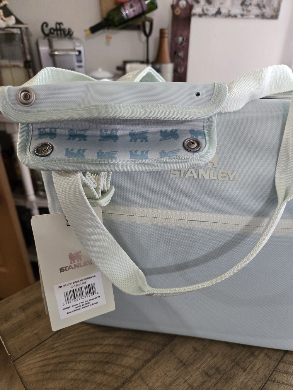 Stanley Pale Mint Green Tote Bag with Shoulder Strap